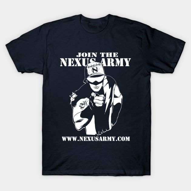 Nexus Army Dark T-Shirt by Steve Rude the Dude